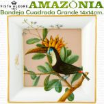 Vista Alegre AMAZONIA Bandeja Cascais Cuadrada Grande 14x14cm.