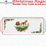 Bandeja de Tarta Cacke Pastas Vista Alegre decoracion Navidad CHRISTMAS MAGIC