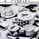 Detalle decoración Juego Té Vista Alegre CARRARA