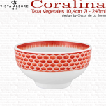 Taza Vegetales Coralina Vista Alegre Oscar de la Renta