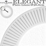 ELEGANT Plato Llanos Ø 26,6cm. Vista Alegre