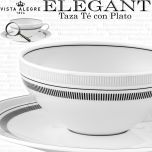 Vista Alegre ELEGANT detalle Taza Té con Plato