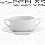 taza consome con plato perlas vista alegre menaje hogar hosteleria reforzada servicio consome