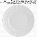 SAGRES Fuente Redonda Bandeja de Pastas colección Vista Alegre
