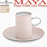 MAYA Vista Alegre Taza Café con Plato