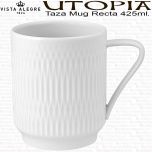 UTOPIA Taza Mug Desayuno Recta Apilable Vista Alegre Porcelana