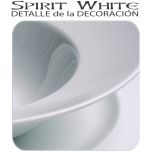 Detalle decoracion vajilla Vista Alegre Spirit Blanco White