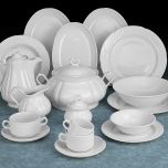 Sopera, Ensaladera, Plato Llano, Taza Consomé, Santa Clara Pontesa Augusta