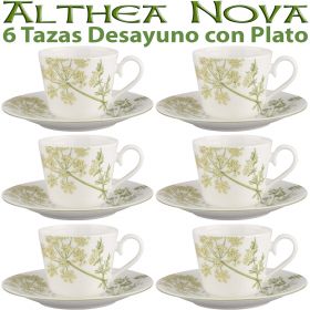6 Tazas Desayuno con Plato Althea Nova Villeroy & Boch