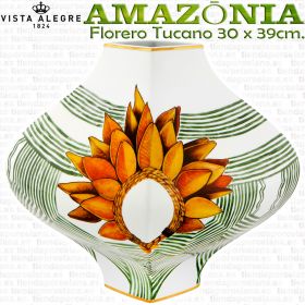 FLORERO TUCANO AMAZONIA Vista Alegre Porcelana