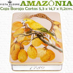 AMAZONIA Caja Joyero Cartas rectangular Vista Alegre decoración porcelana