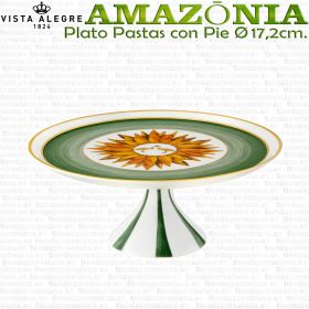 AMAZONIA Plato Pastas con Pie Pequeño Ø 17,2cm. Vista Alegre