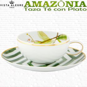 Amazonia Tazas de Té con Plato Vista Alegre colección porcelana