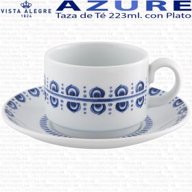 Taza Té con Plato Azure Lux Vista Alegre