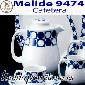 Cafetera Porcelanas Pontesa Azul Cobalto Melide 9474 Vajillas Santa Clara