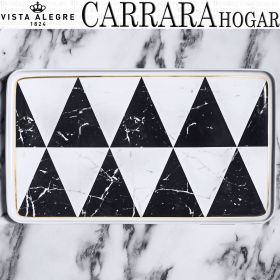 Bandeja rectangular CARRARA Hogar Vista Alegre marmol
