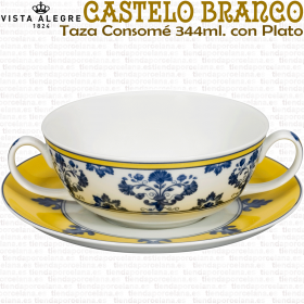 Taza Consome con Plato Castelo Branco Vista Alegre