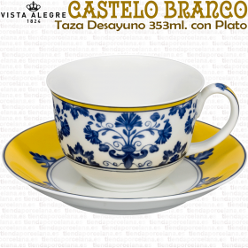 CASTELO BRANCO Vista Alegre Taza Desayuno con Plato