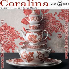 Vajilla CORALINA Oscar de la Renta Vista Alegre Porcelana