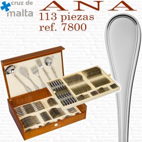 Cuberteria ANA Cruz de Malta Estuche 113 piezas