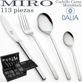 Cuberteria Dalia modelo Miro en estuche 113 piezas