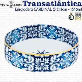 Ensaladera mediana Transatlantica Diseño CARDINAL