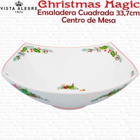 Centro de Mesa Ensaladera Cuadrada decoración Navidad Vista Alegre