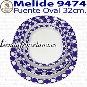 Fuentes Ovaladas Porcelanas Pontesa Melide 9474 Vajillas Santa Clara