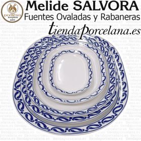 Fuentes Rabaneras y Bandejas Porcelanas Pontesa Melide Salvora