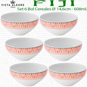 6 Bols - cazoletaS 14cm. Vista Alegre Fiji