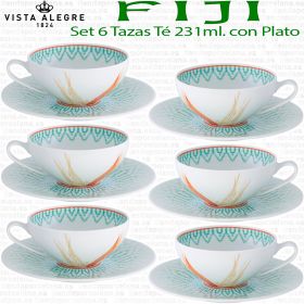 6 Tazas Té con Plato Vista Alegre FIJI