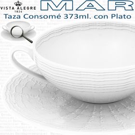 MAR Vista Alegre Taza Consomé 373ml. con Plato