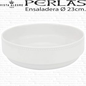 Ensaladera para servir Perla Vista Alegre 23cm servicio de mesa hogar hostelería, porcelana profesional