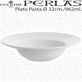 Fuente honda para servir Pasta Perla Vista Alegre 32cm 962ml platos hondos para pastas