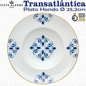 Vajilla completa de lujo Transatlántica Vista Alegre 68 piezas