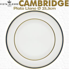 Vista Alegre Cambridge Plato Llano 25,3cm Ø piezas sueltas vajilla