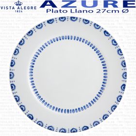 Plato Llano Azure Lux Vista Alegre Porcelana Corte Ingles