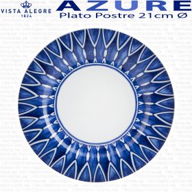 Plato Postre Vista Alegre Azure Lux