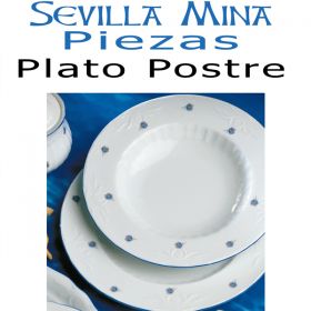 Plato Postre 21cm. Santa Clara Sevilla Mina