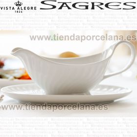 Salsera con Plato Vista Alegre SAGRES porcelana