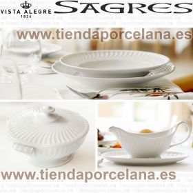 Colección SAGRES Vajilla Vista Alegre Porcelana a mesa puesta