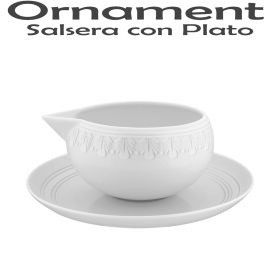 Salsera con Plato Vista Alegre Domo Ornament