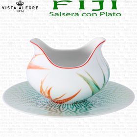 Salsera con Plato FIJI Vista Alegre porcelana vajilla moderna
