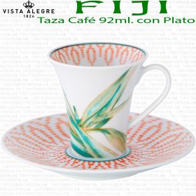FIJI Vista Alegre taza de Café con Plato