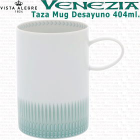 VENECIA VERDE Taza Mug Desayuno Vista Alegre