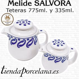Teteras Grande y Pequeña Porcelanas Pontes Melide Salvora Santa Clara