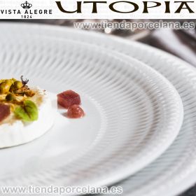 Utopia Bajo Plato y Plato llanos Vista Alegre porcelana