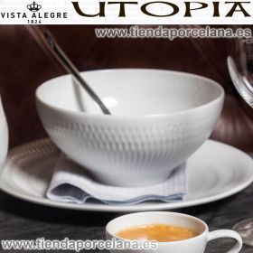 UTOPIA Ensaladera individual porcelana Vista Alegre blanco relieve