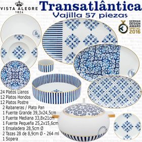 Vajilla Transatlantica ultramar Vista Alegre Porcelana