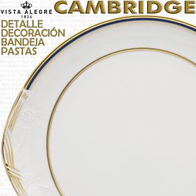Bandeja de pastas Vista Alegre Cambridge Detalle decoracion